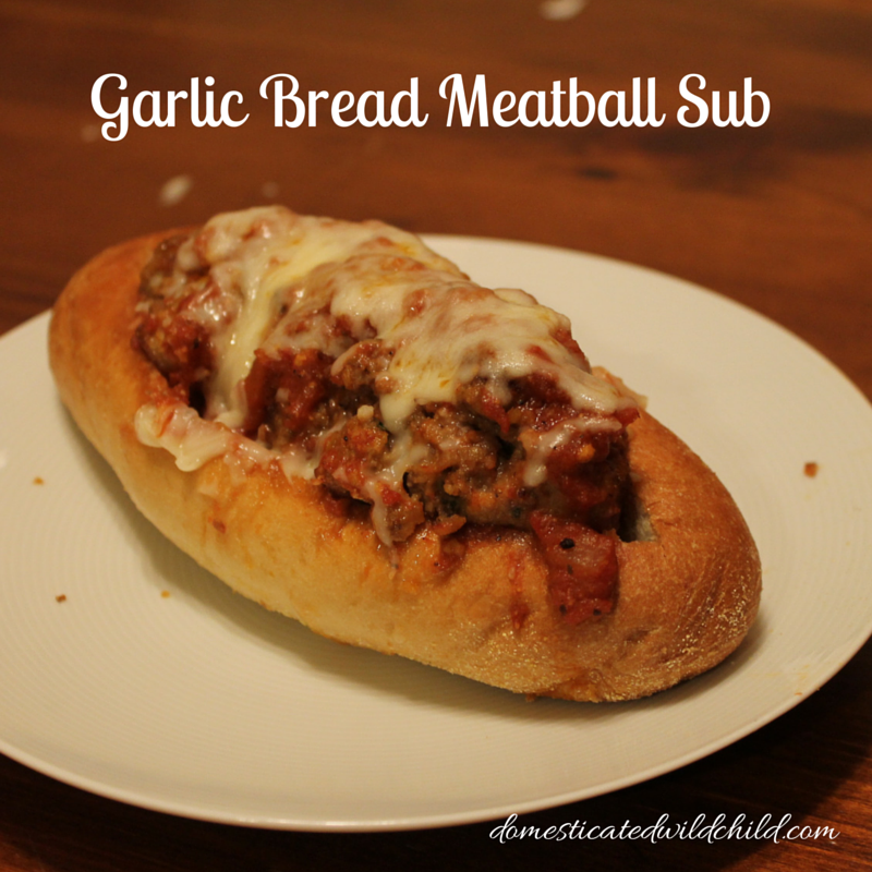 Garlic Bread Meatball Sub