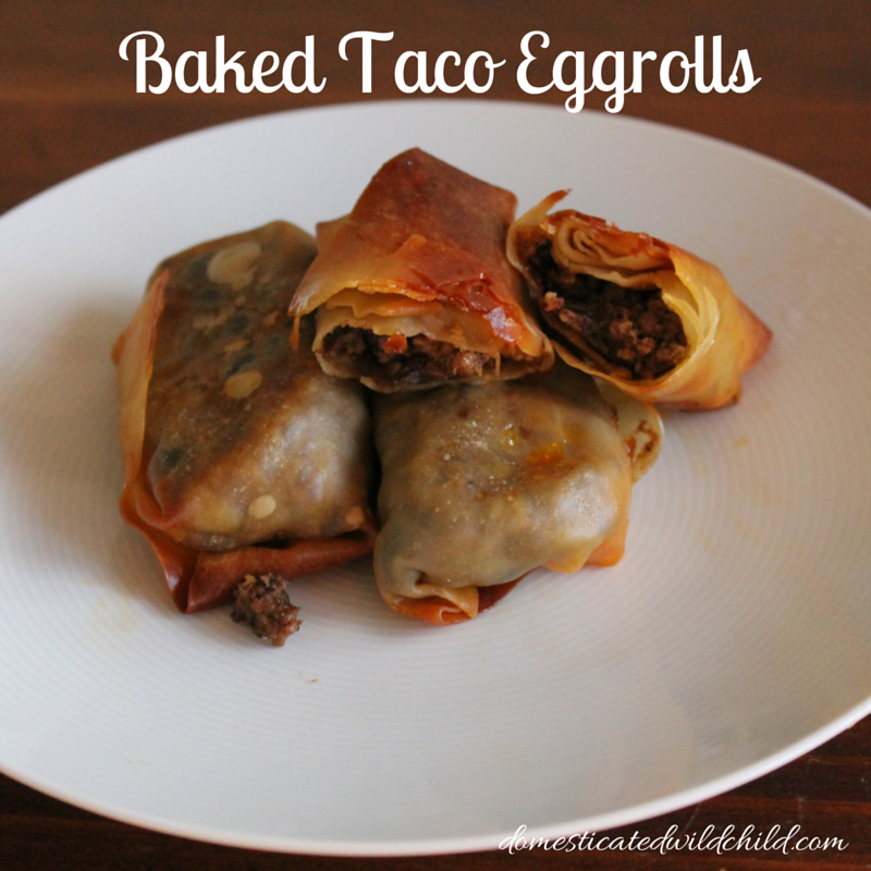 Baked Taco Eggrolls