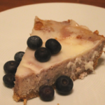 Roasted Blueberry Cheesecake