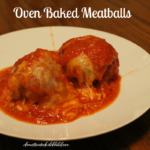 Oven Baked Meatballs