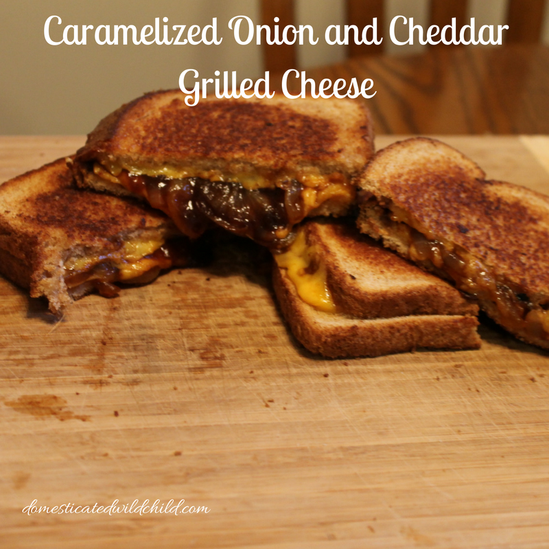Caramelized Onion and Cheddar Grilled Cheese