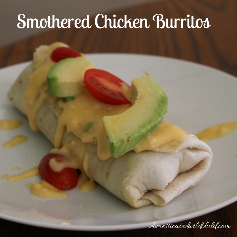 Smothered Chicken Burritos