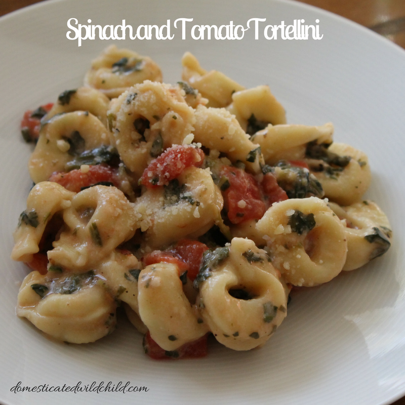 Spinach and Tomato Tortellini