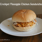Crockpot Pineapple Chicken Sandwiches