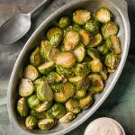 Brussels Sprouts with a Creamy Sriracha Dipping Sauce