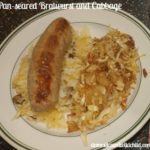 Pan-seared Bratwurst and Cabbage